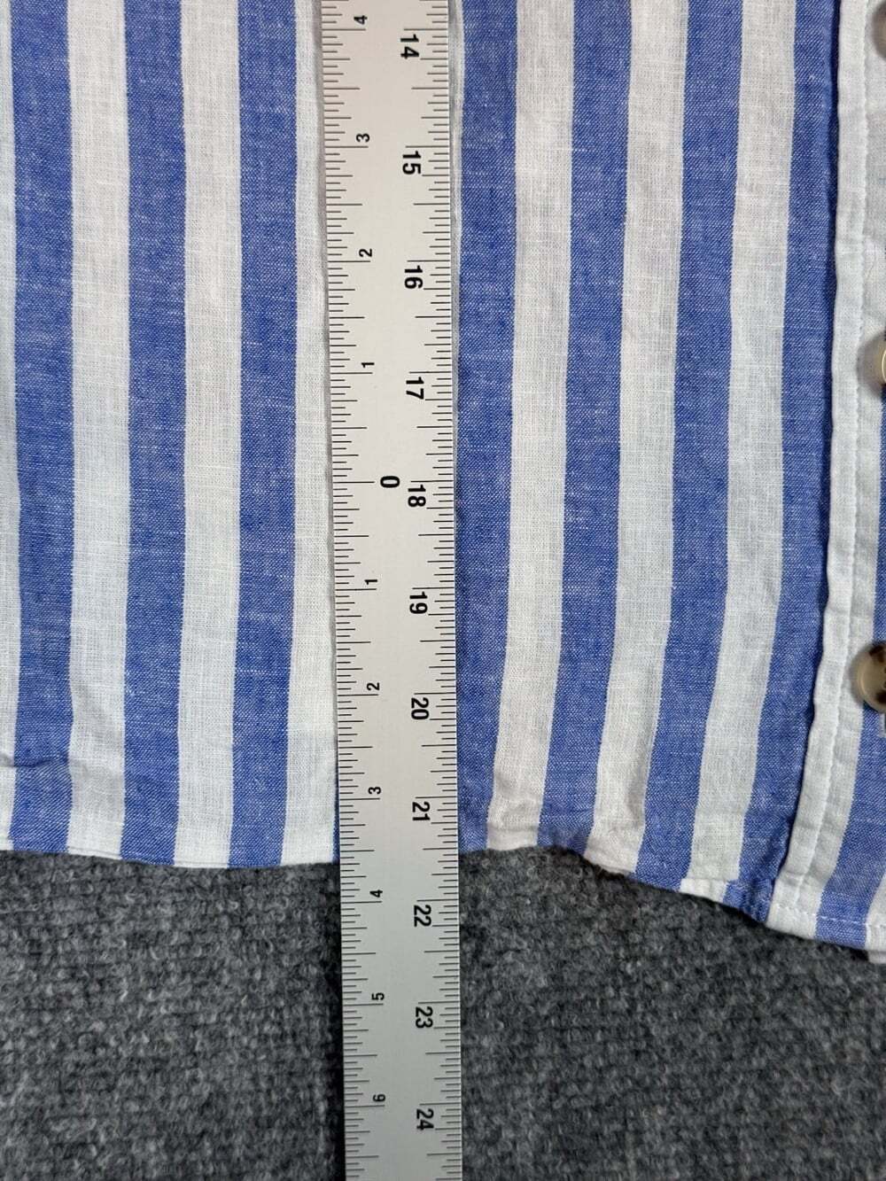 J.CREW Women’s Linen Cotton Woven Striped Button Front Tank Sleeveless Size M - Picture 5 of 7